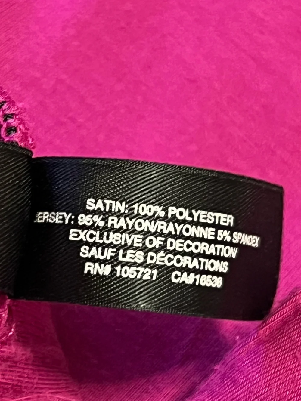 Women's Magenta Satin Front Pajama Set with Lace Trim
